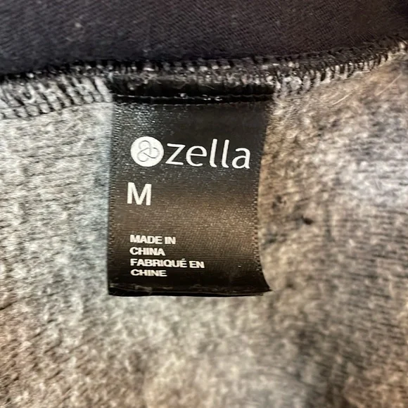 Zella Black Cross-over Collar Oversized Athletic Jacket M. #0023 - Picture 13 of 16